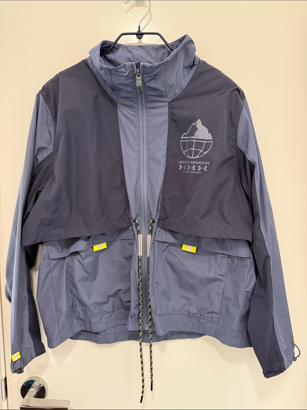 Under Armour Navy and Charcoal Mesh-Lined Athletic Jacket